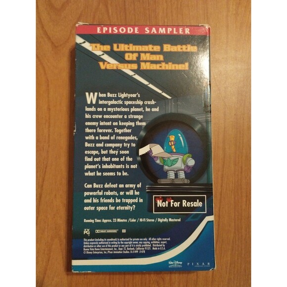 Buzz Lightyear of Star Command Episode Sampler “Planet of the Lost” VHS RARE - Picture 3 of 7